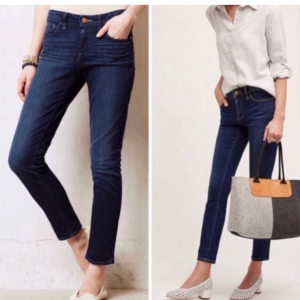 Pilcro and The Letterpress Blue Stet Jeans